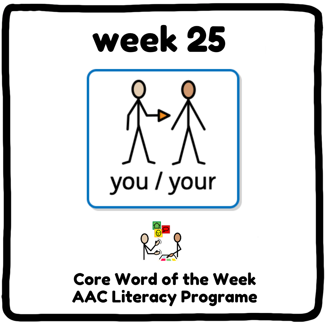 My Core Word Programme Week 25 - "You"