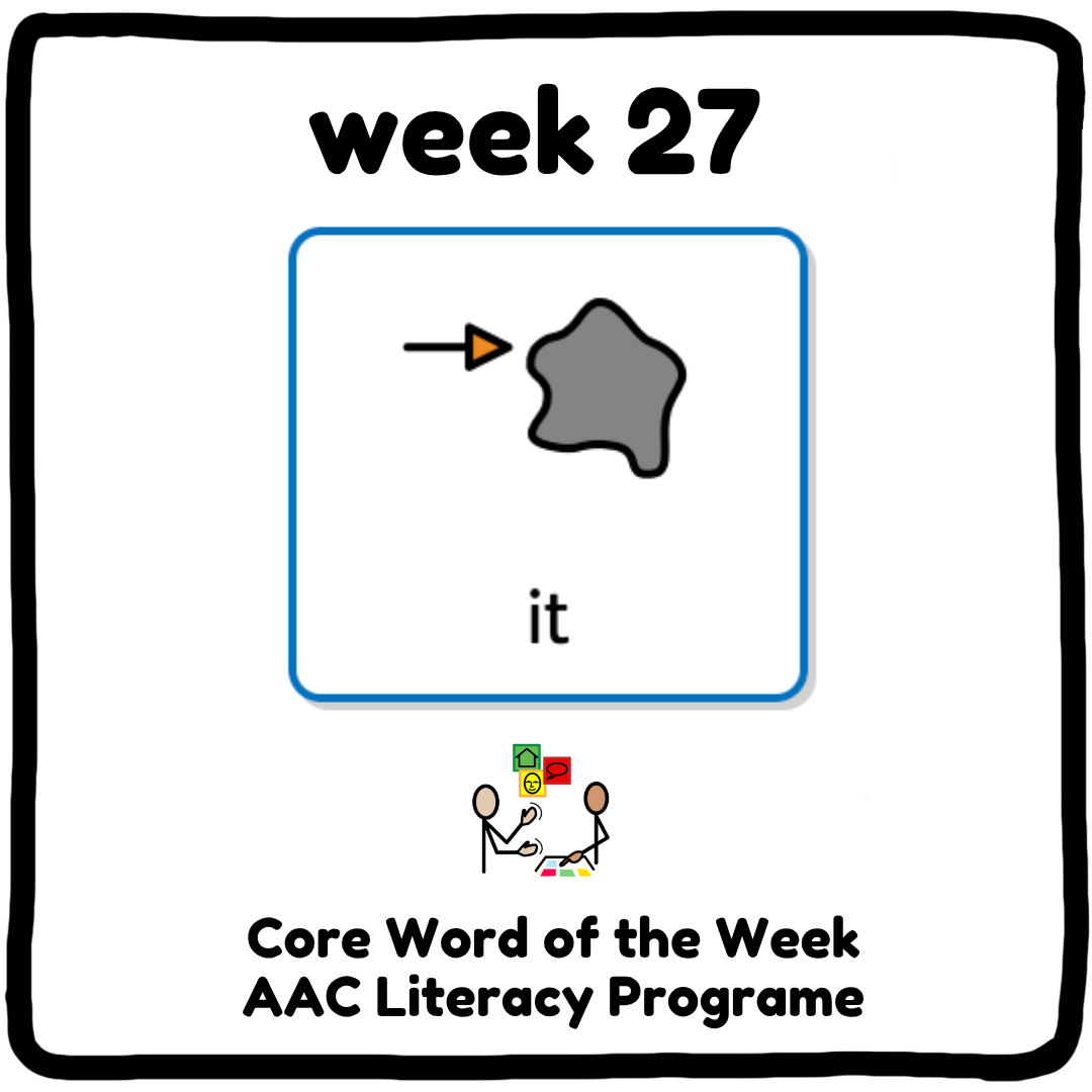 My Core Word Programme Week 27 - "It"