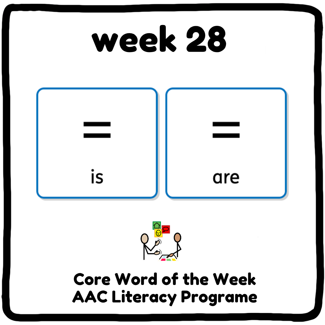 My Core Word Programme Week 28 - "Is" and "Are"