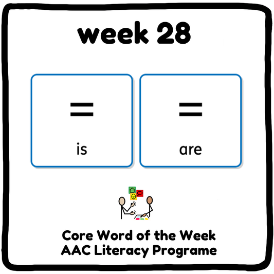 My Core Word Programme Week 28 - "Is" and "Are"