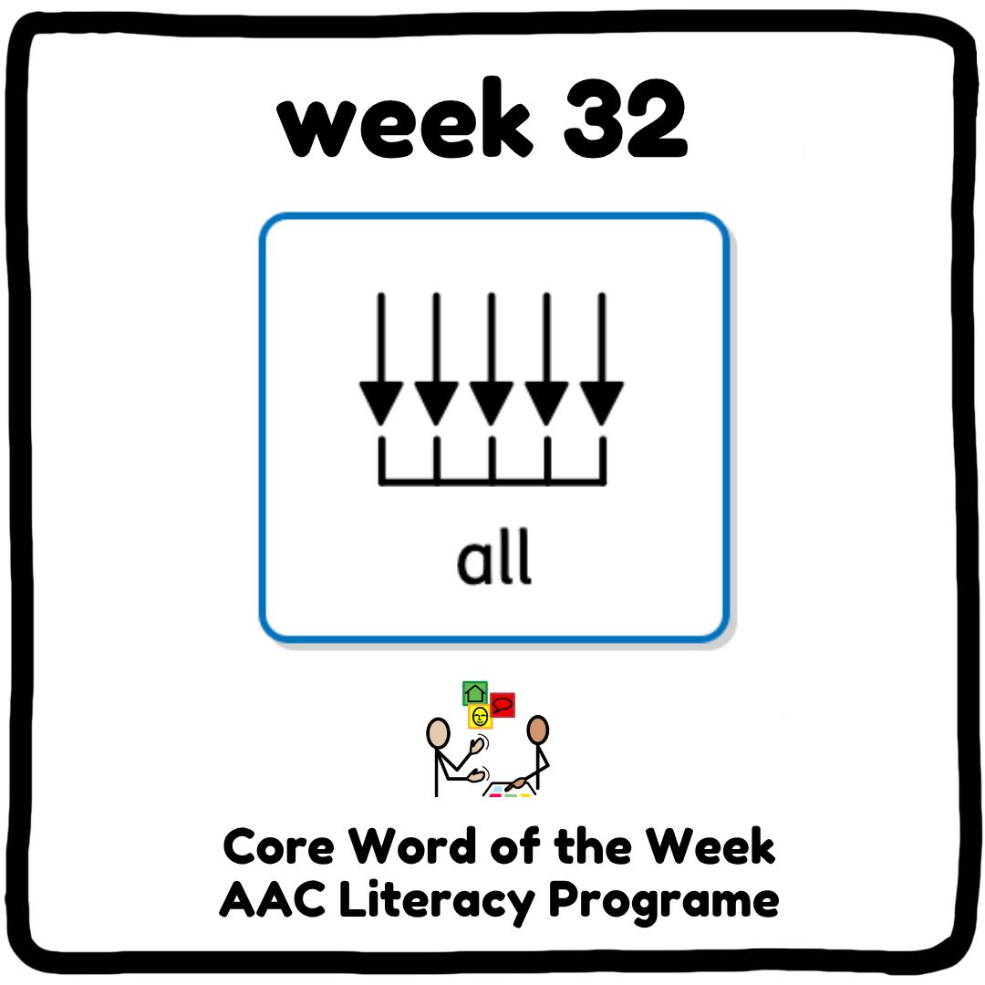 My Core Word Programme Week 32 - "All"