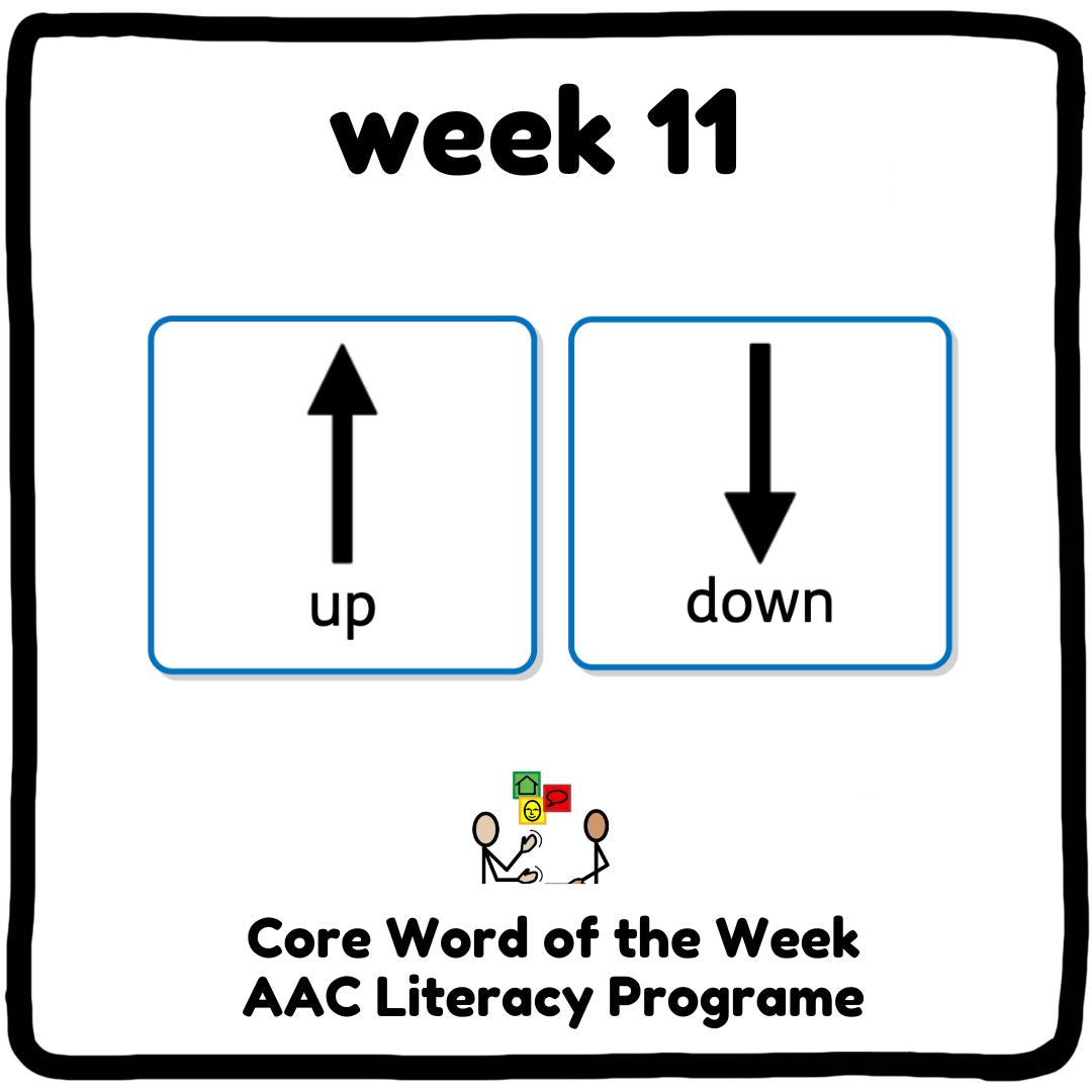 My Core Word Programme Week 11 - "Up" and "Down"