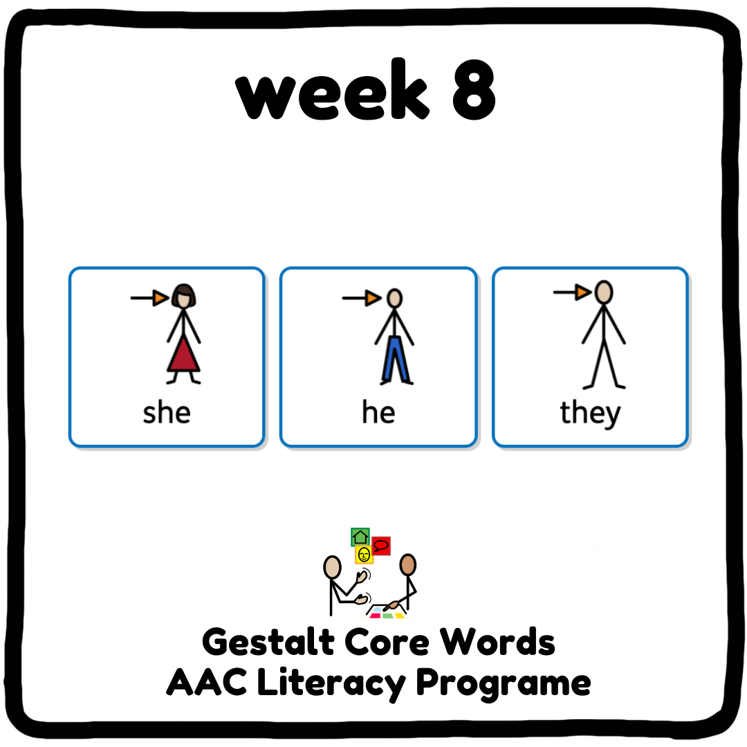 Core Word Week 8 - She, He, They