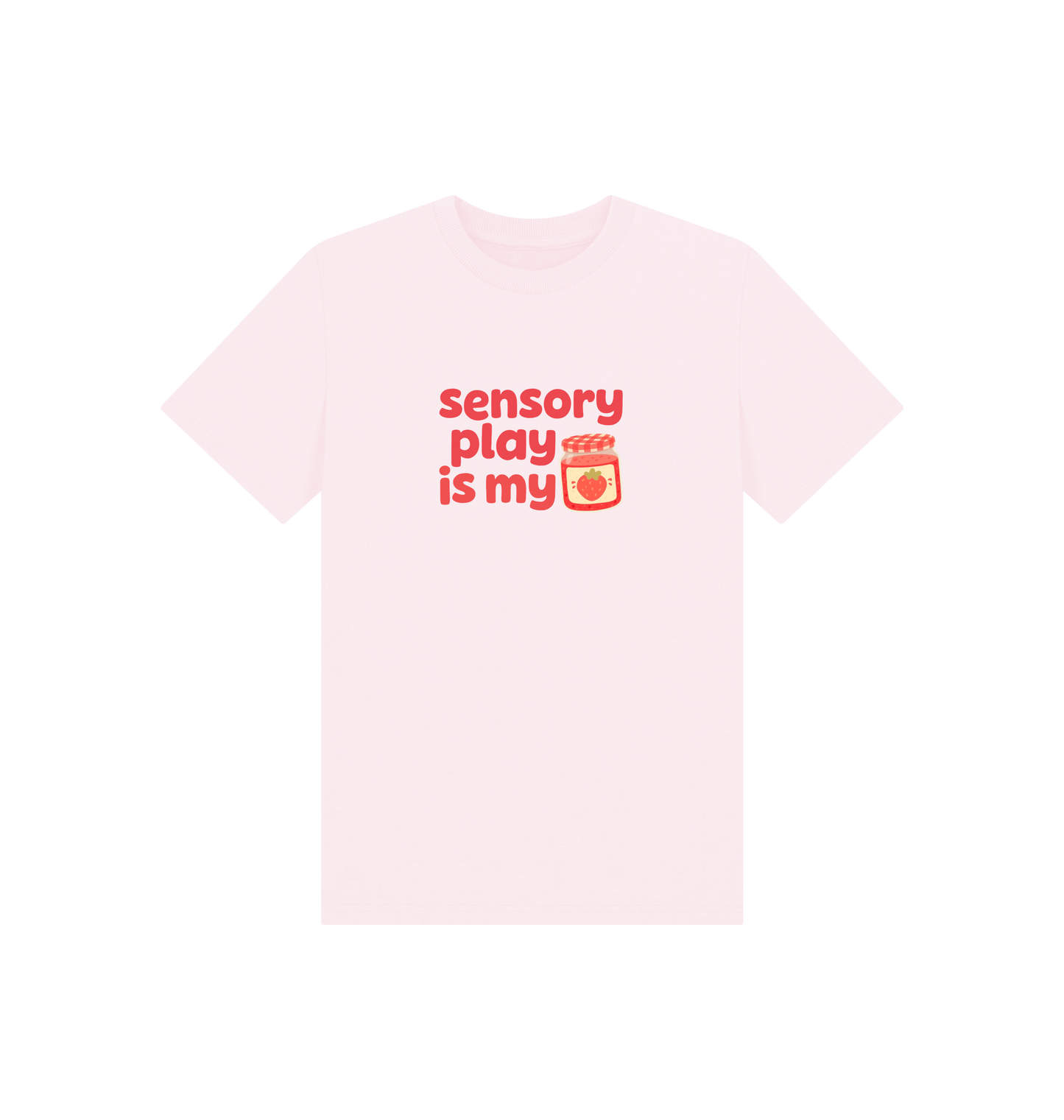 Pink Printed Kids T-Shirt Front