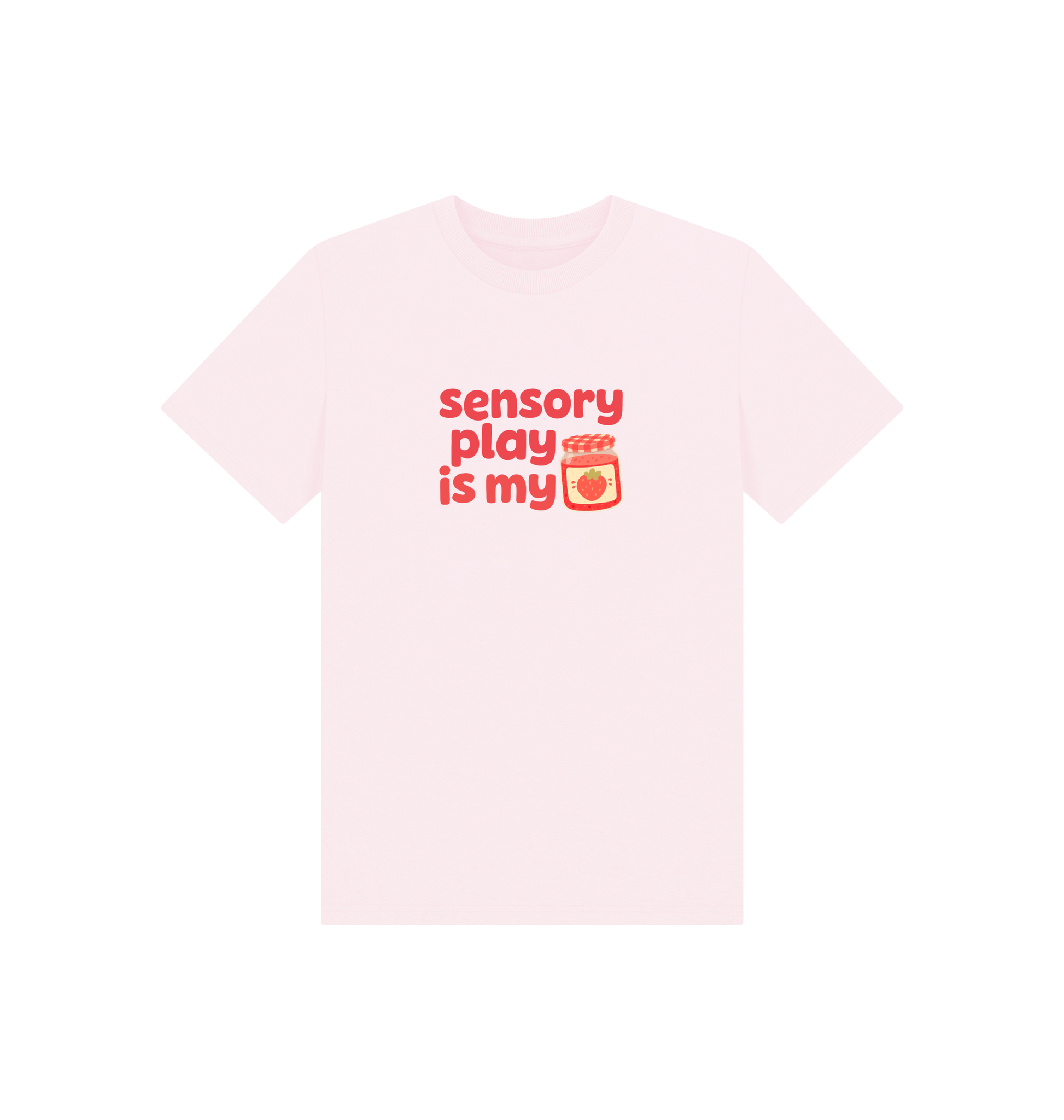 Pink Printed Kids T-Shirt Front