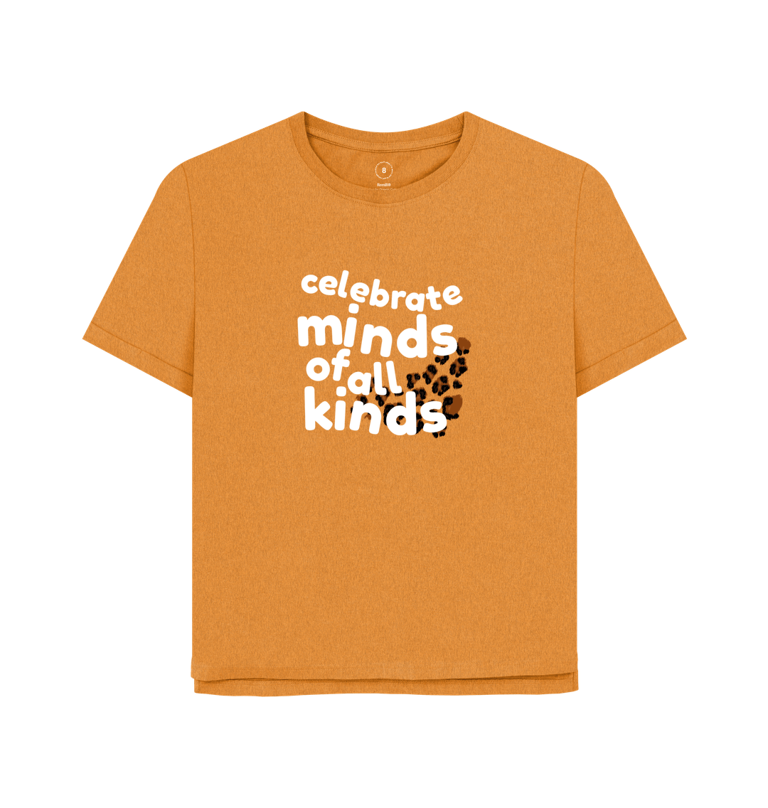 Amber Celebrate Minds of all Kinds Oversized Women's Tee