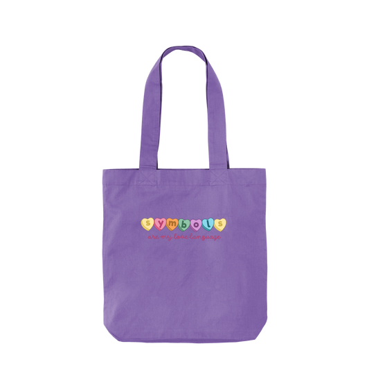 Violet Printed Bag Front