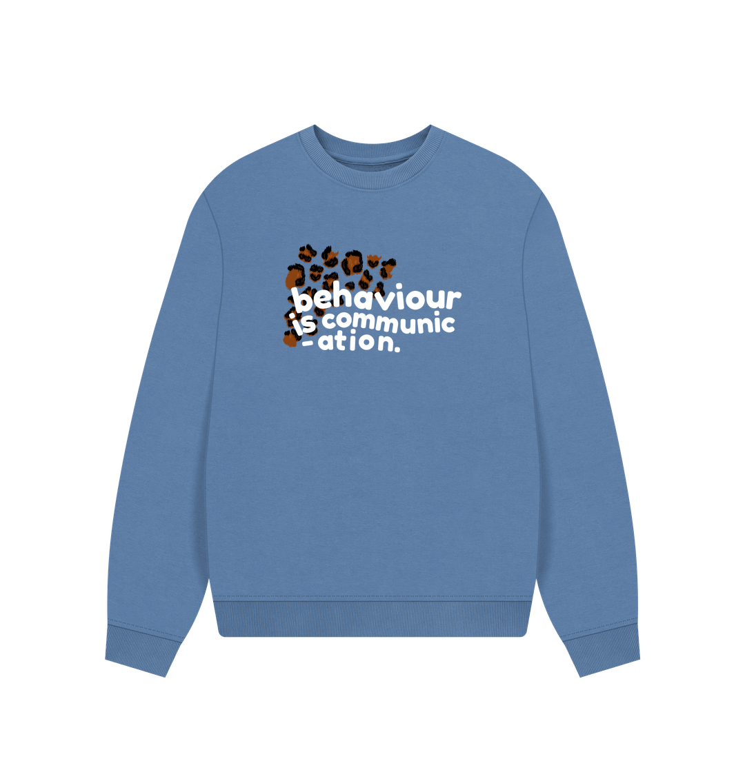 Solent Behaviour is Communication Women's Oversized Sweater