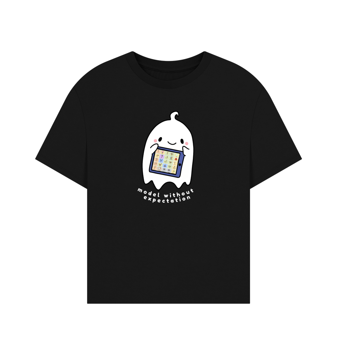Black Printed T-shirt Front