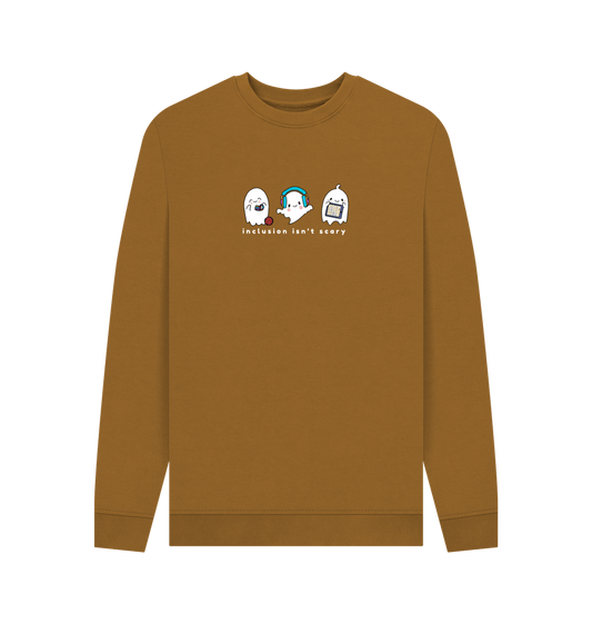 Brown Inclusion Isn't Scary Men's Sweater