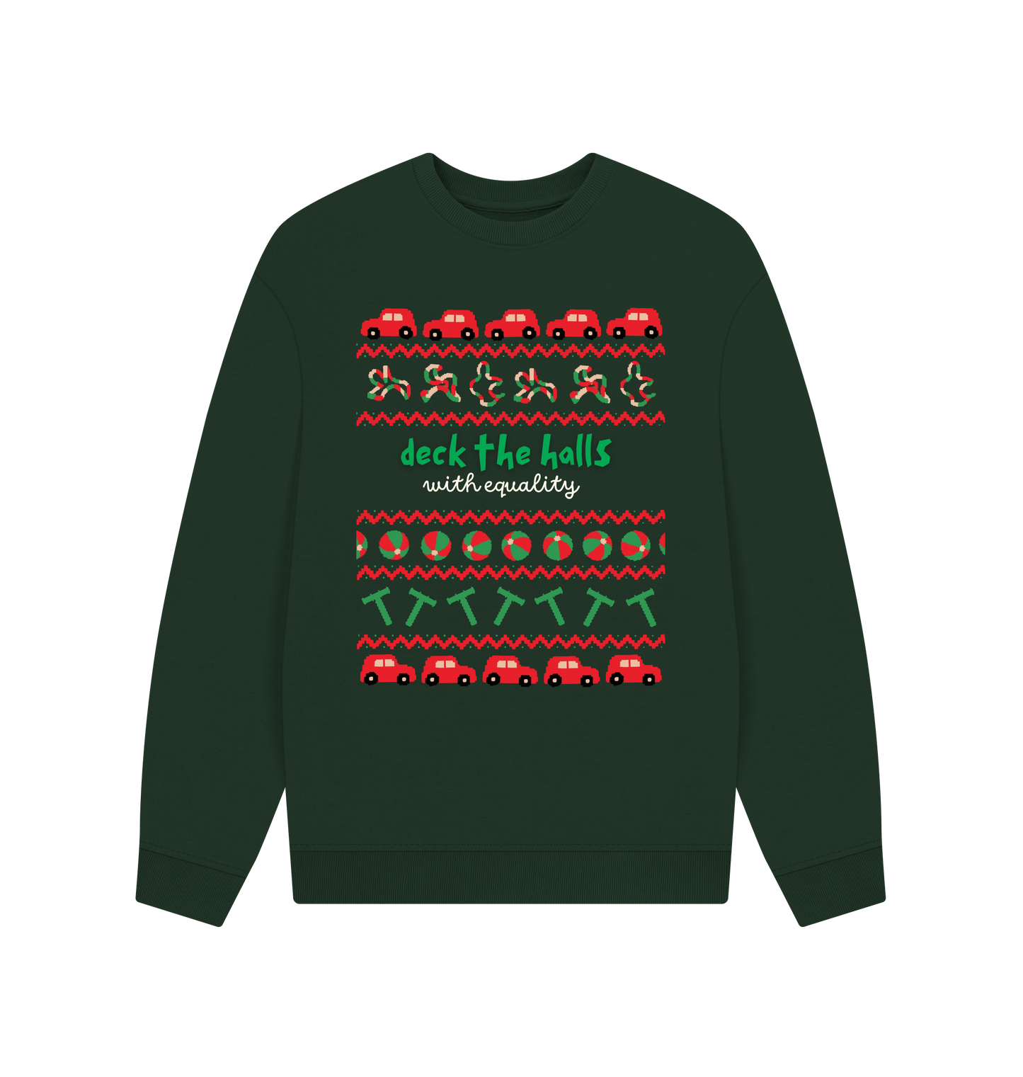 Evergreen Printed Sweater Front