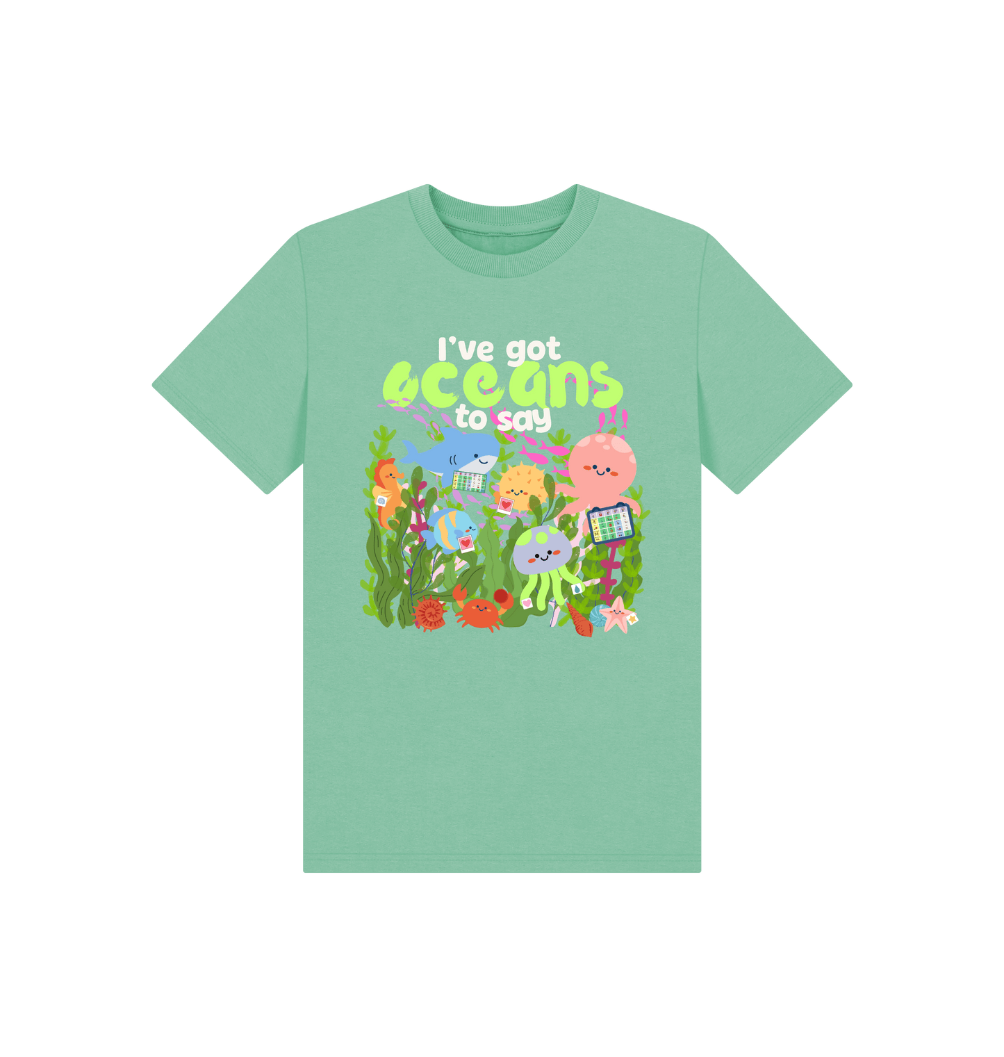 Peppermint Printed Kids T-Shirt Front