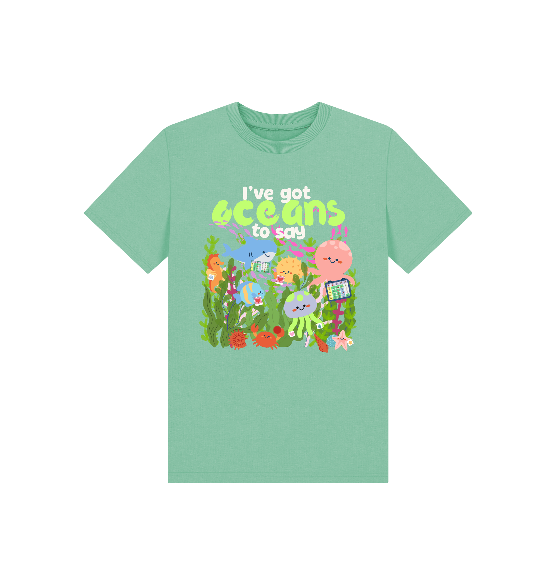 Peppermint Printed Kids T-Shirt Front