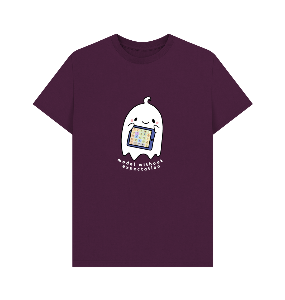 Purple Printed T-shirt Front