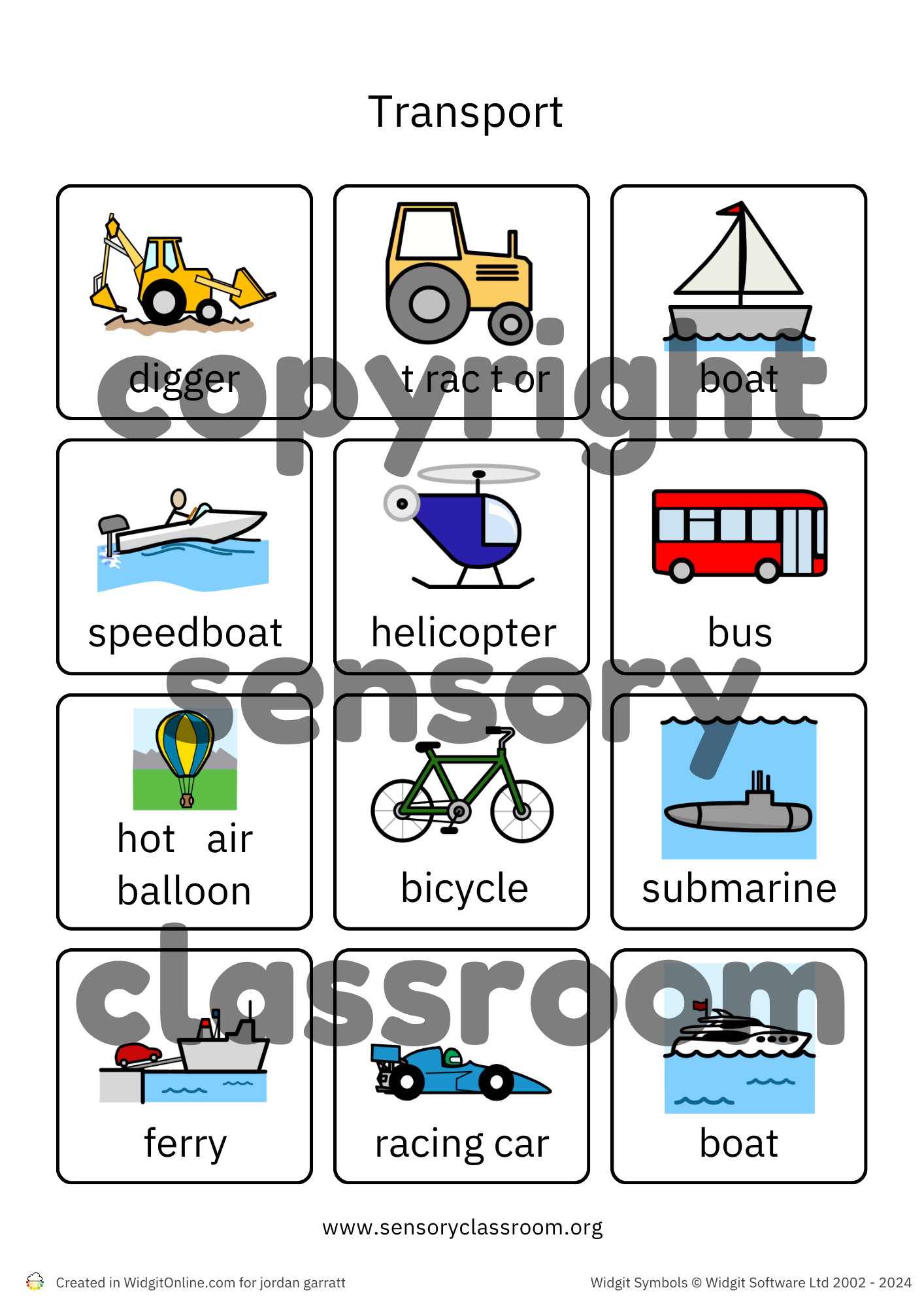 Transport Symbols