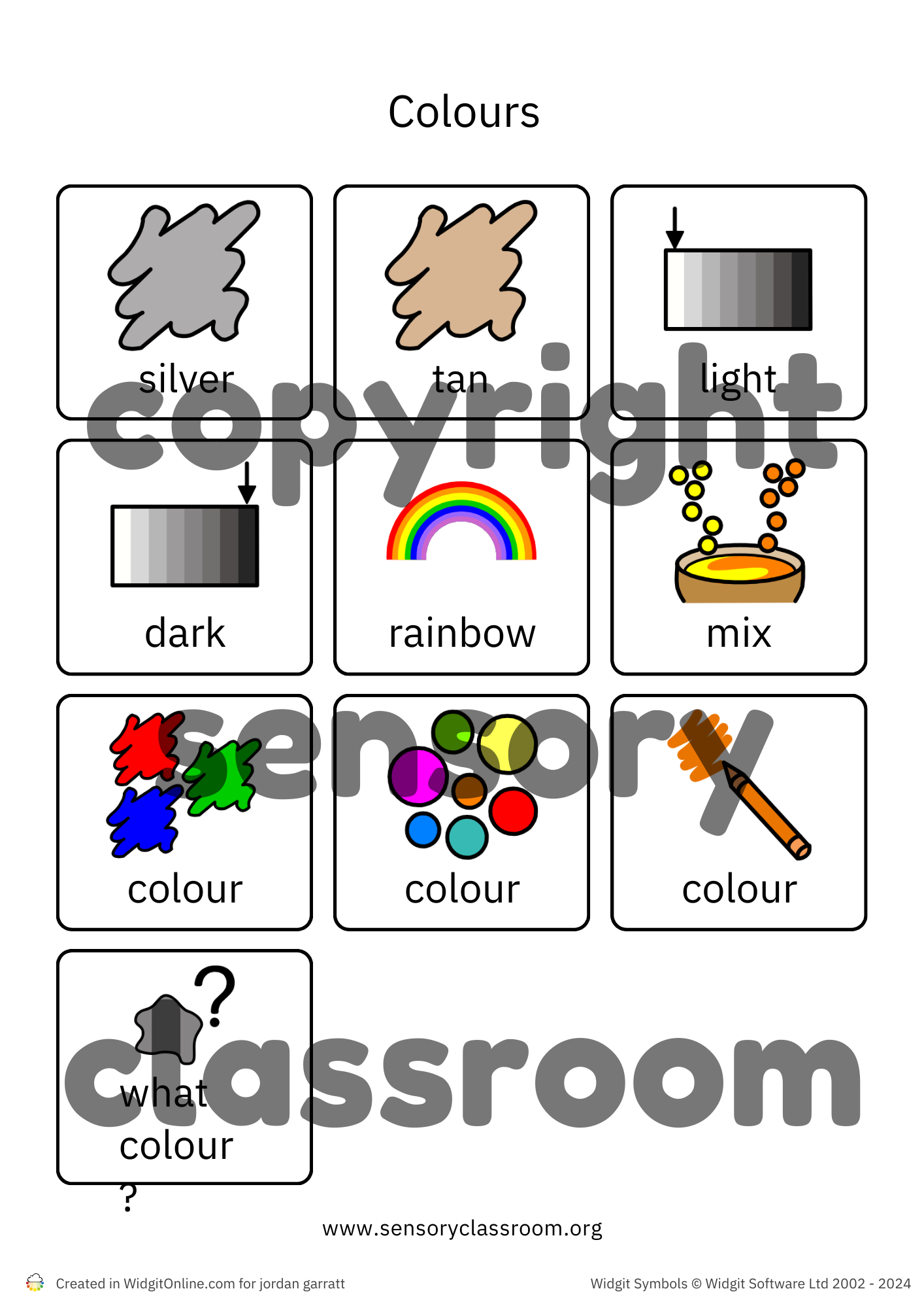 Colours Symbols