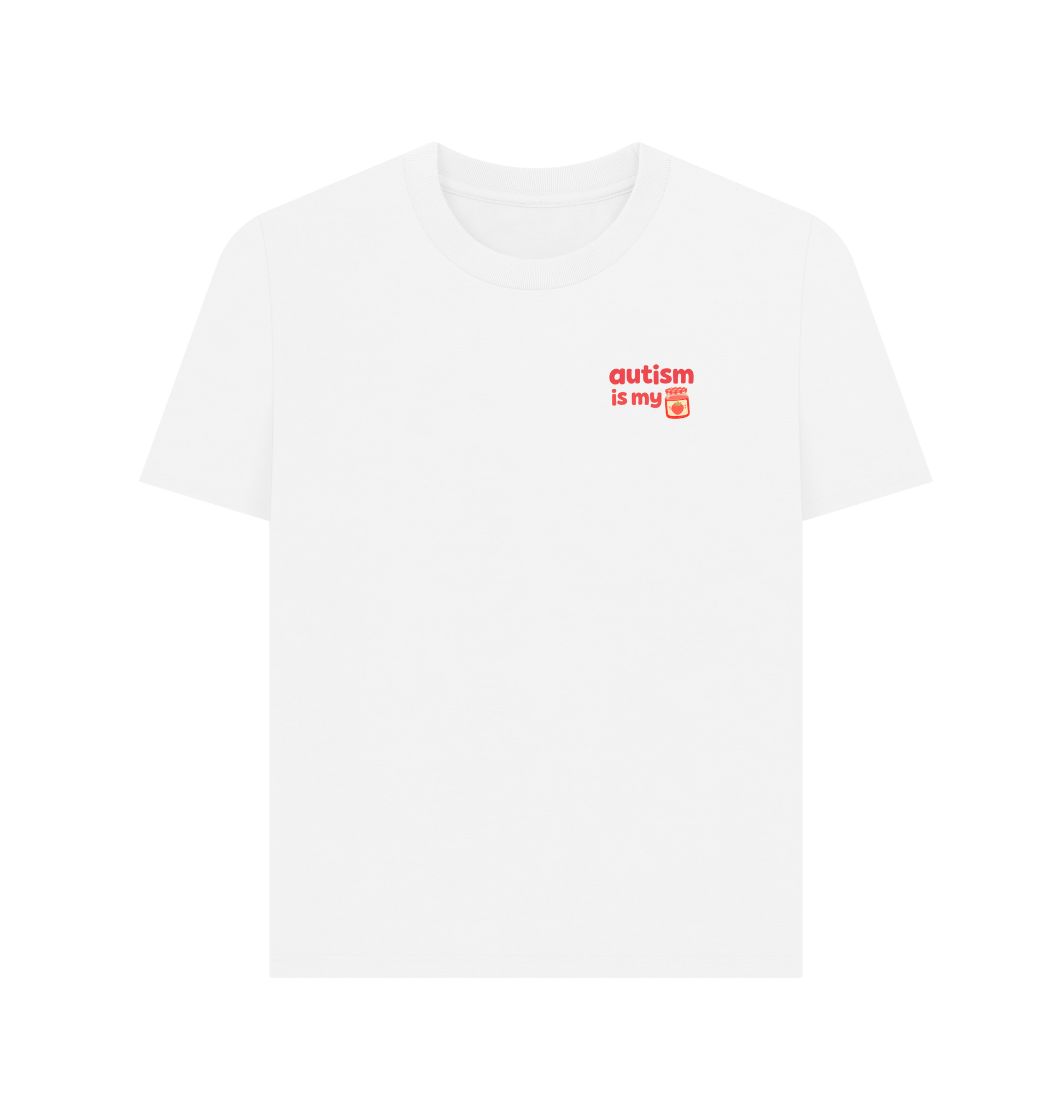 White Printed T-shirt Front
