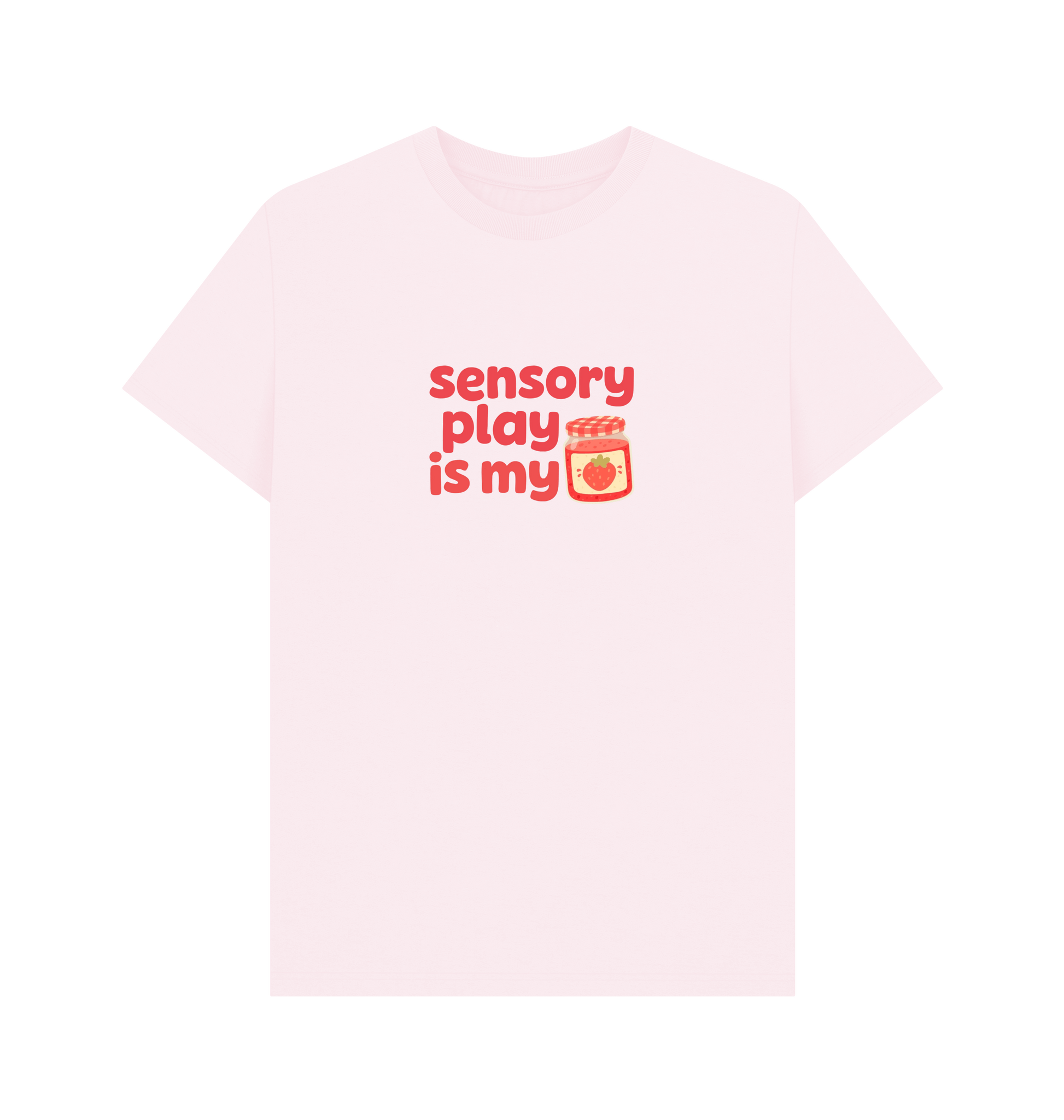 Pink Printed T-shirt Front