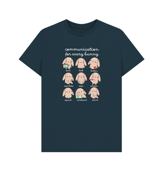 Denim Blue Printed T-shirt Front