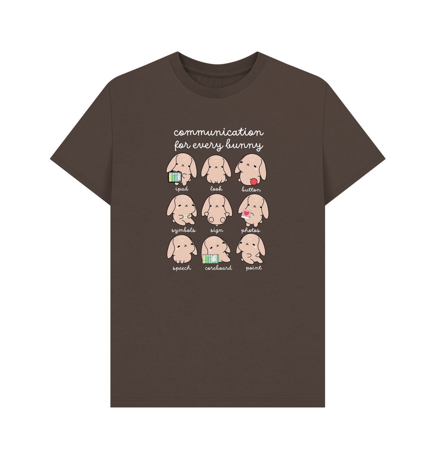 Chocolate Printed T-shirt Front