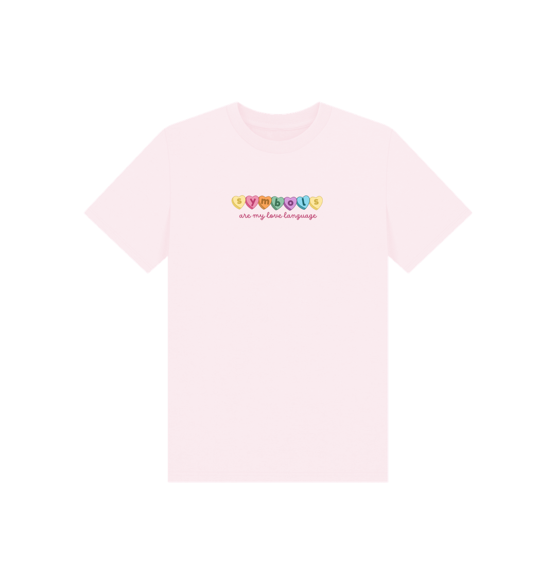 Pink Symbols are my Love Language Kids Tee