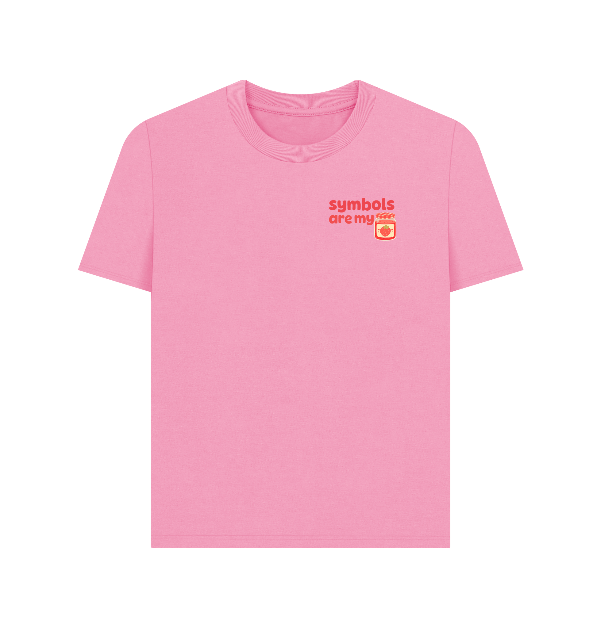 Rose Pink Printed T-shirt Front