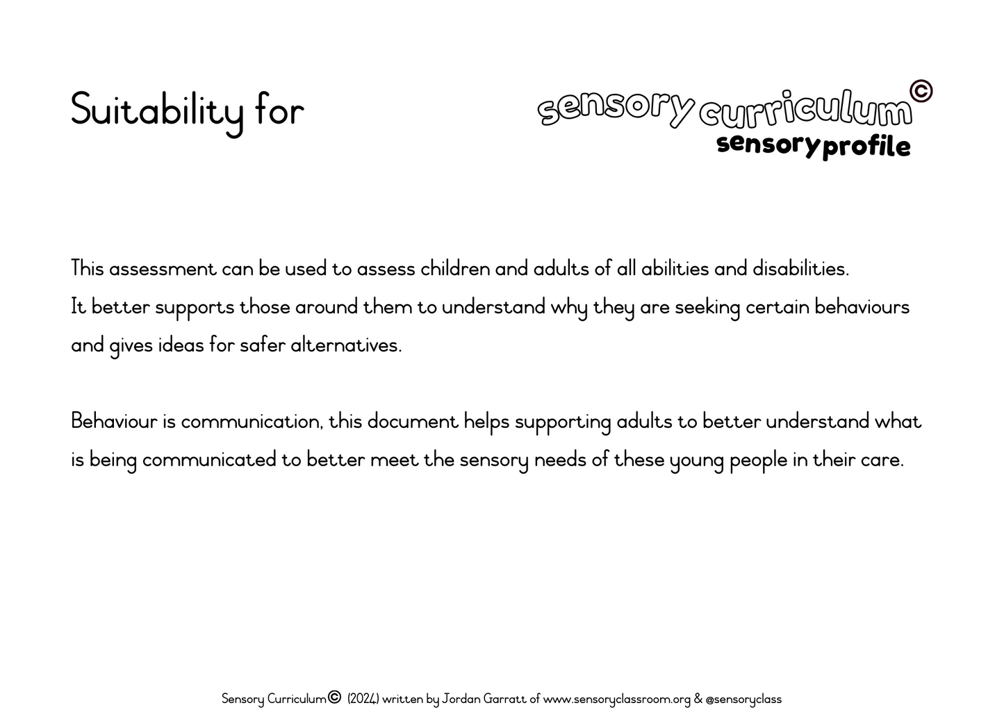 Sensory Profiling Tool