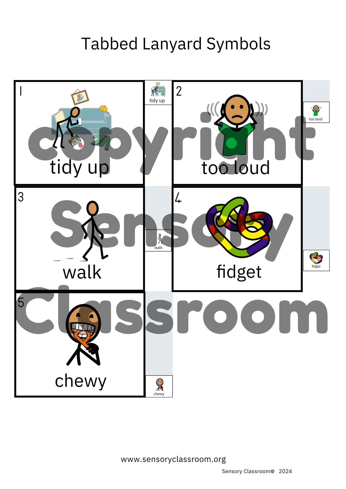 Tabbed Symbols Sets
