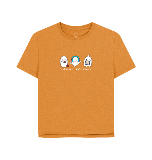 Amber Inclusion Isn't Scary Women's Oversized Tee