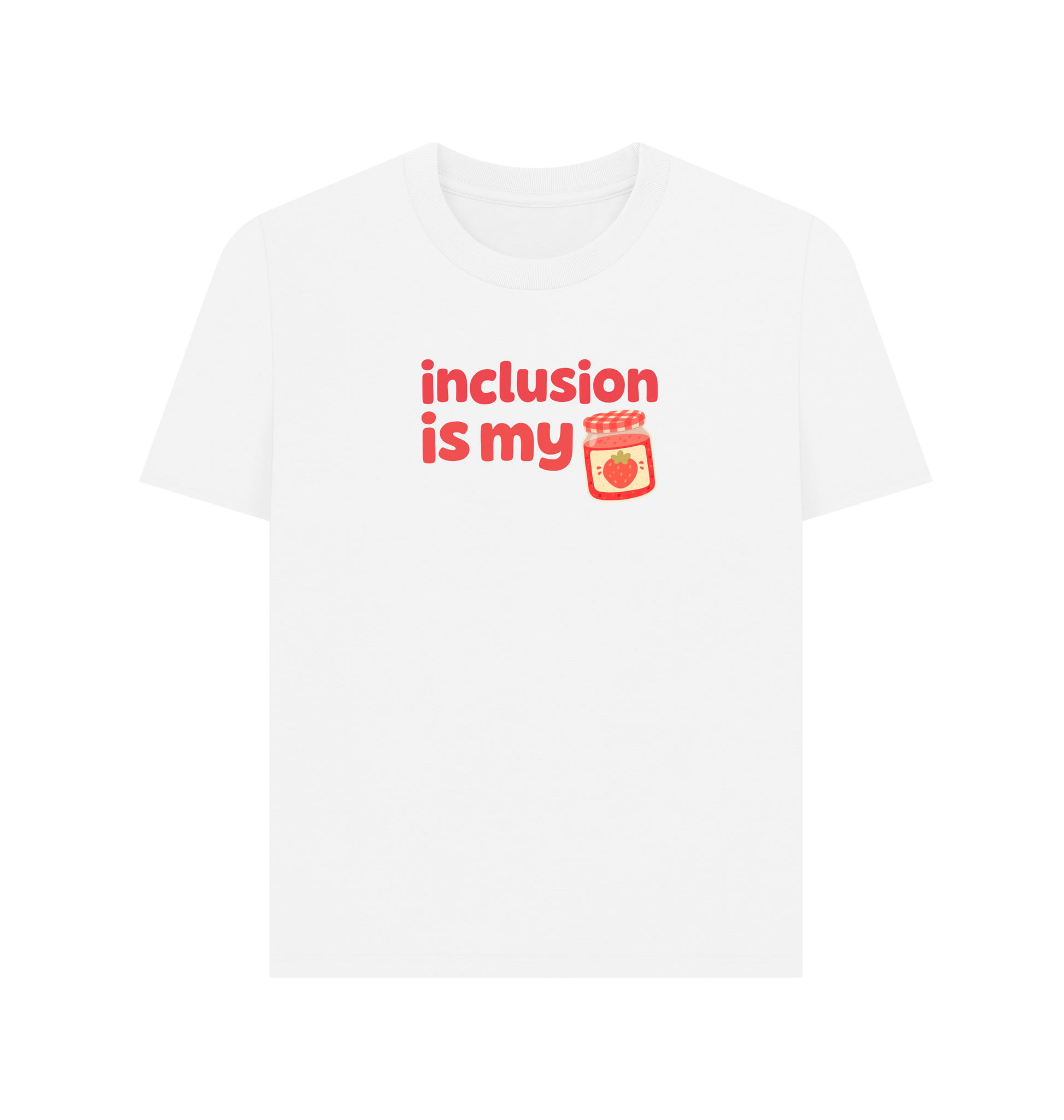 White Printed T-shirt Front