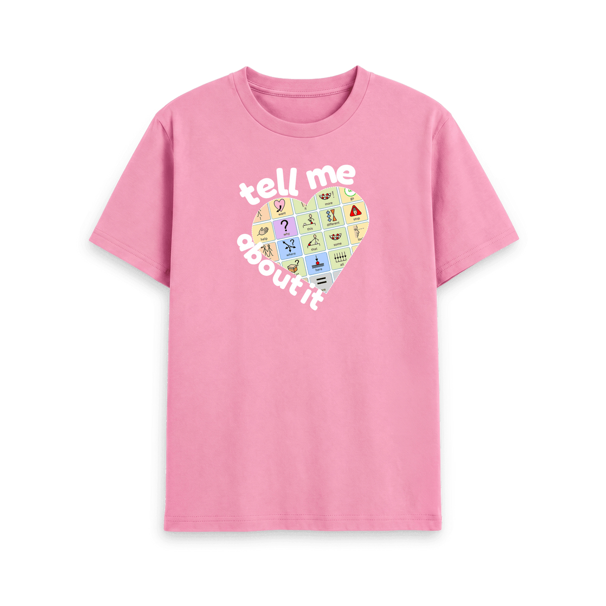 Rose Pink Printed T-shirt Front