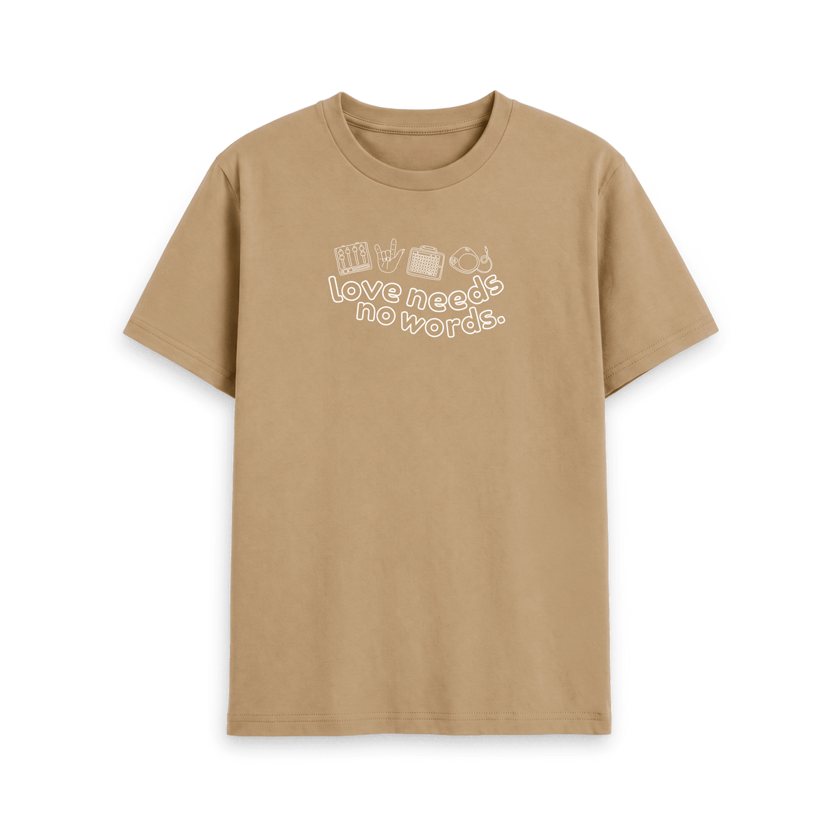 Sand Printed T-shirt Front