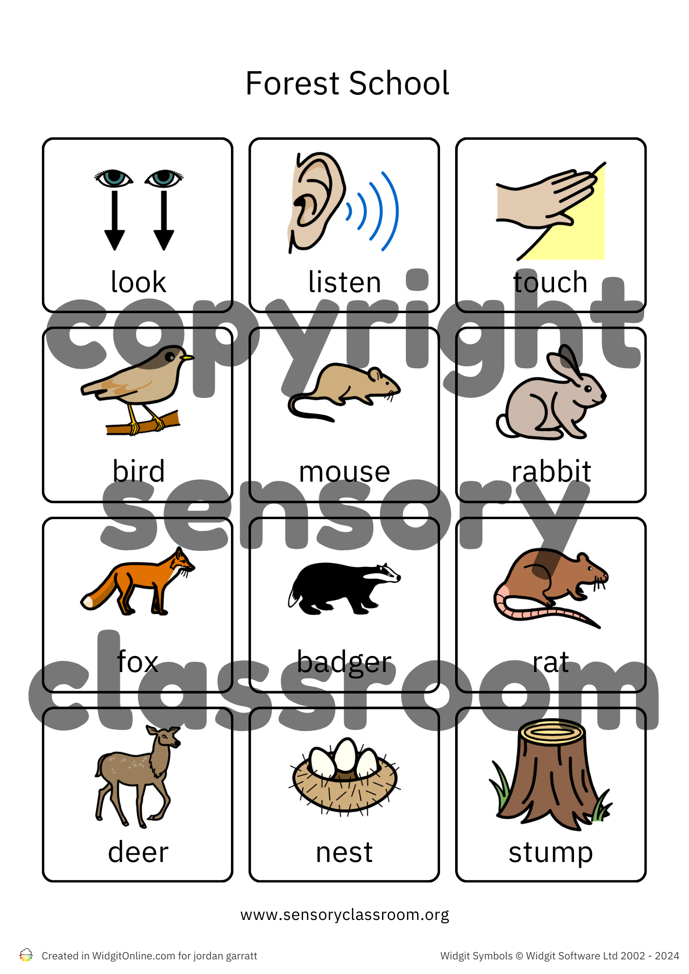 Forest School Symbols