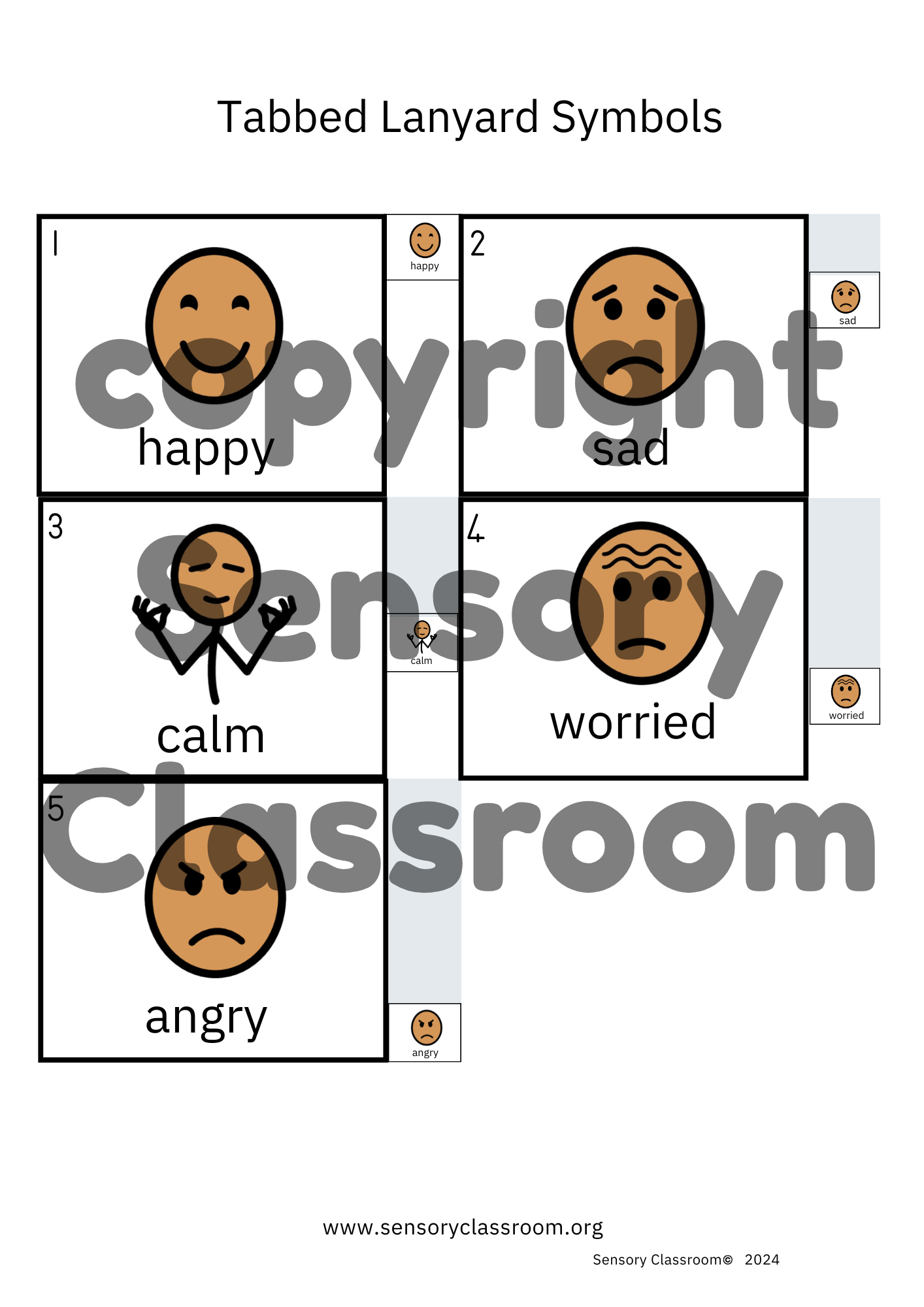 Tabbed Symbols Sets