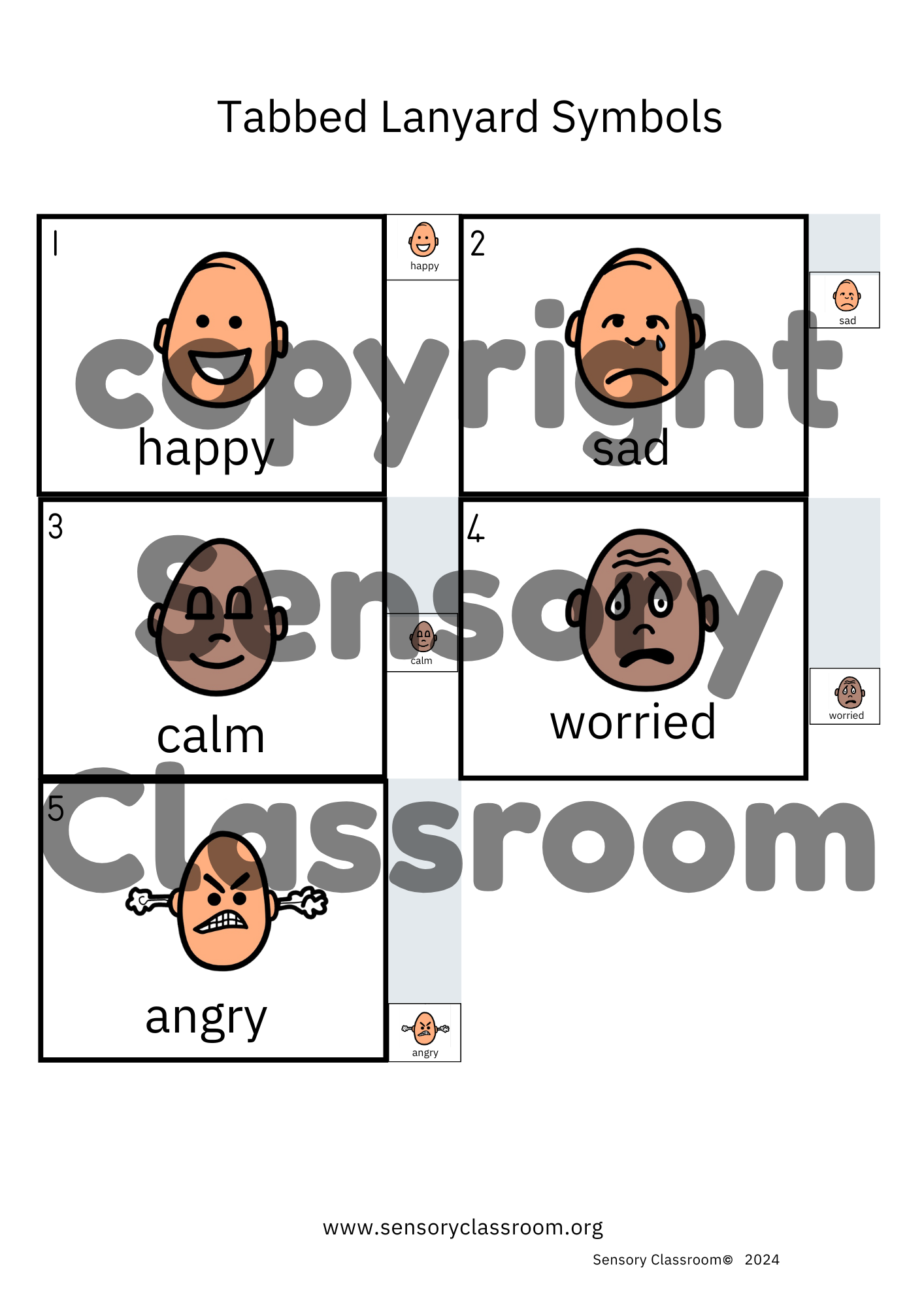 Tabbed Symbols Sets