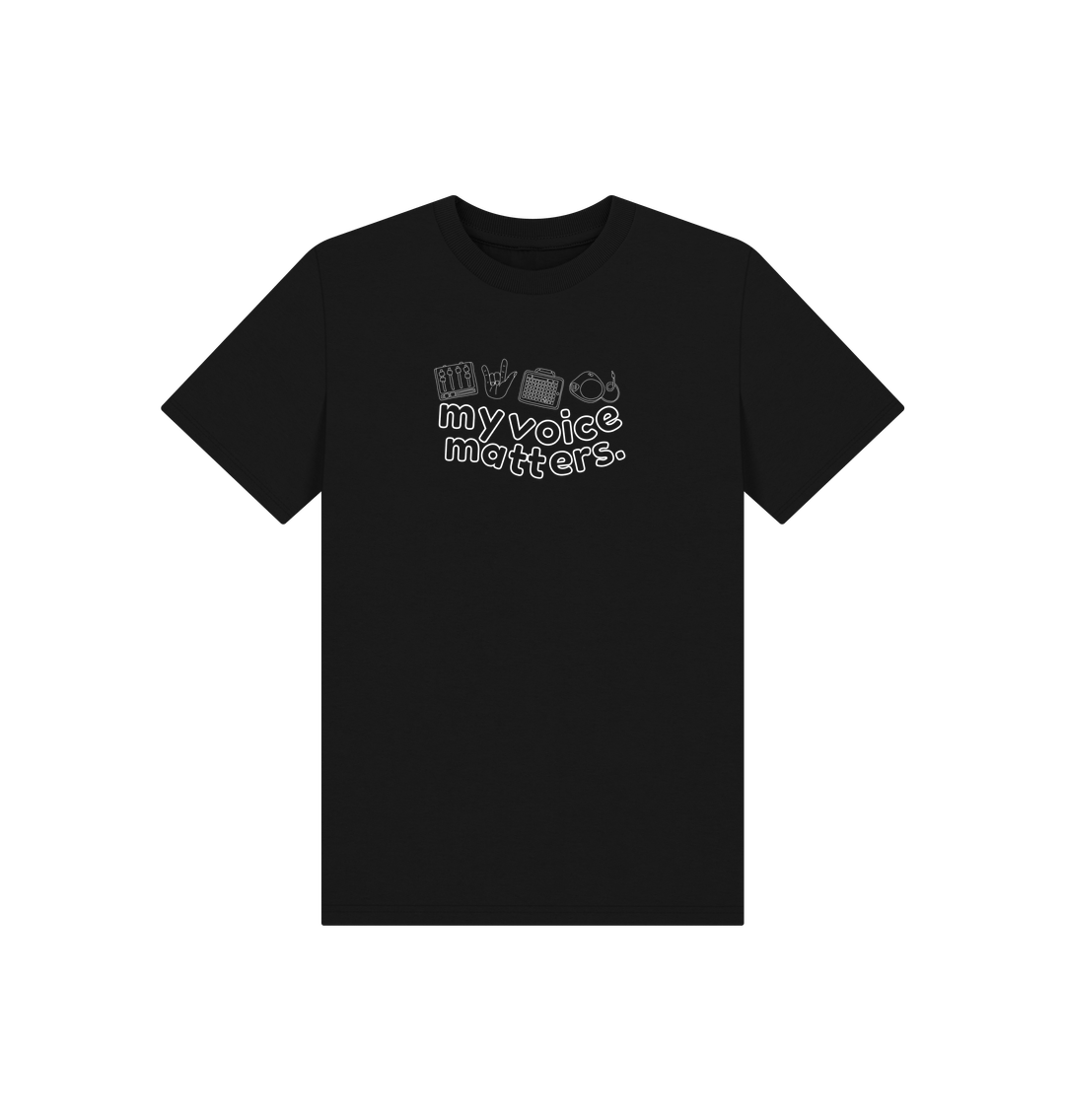 Black My Voice Matters Kid's Tee