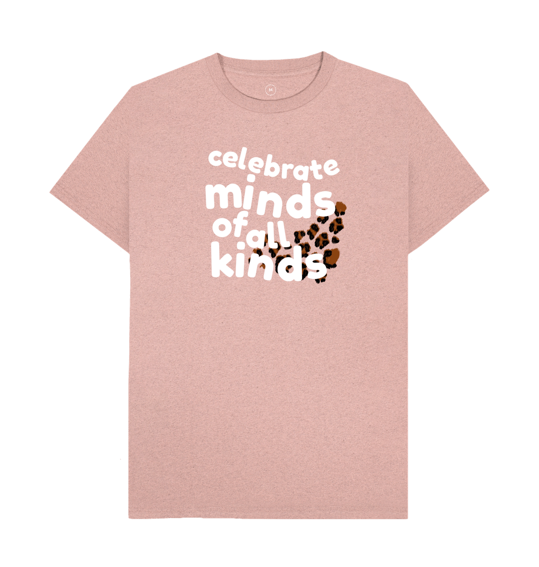 Sunset Pink Celebrate Minds of all Kinds Men's Tee