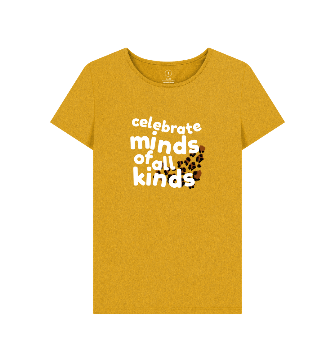 Sunflower Yellow Celebrate Minds of all Kinds Women's Tee