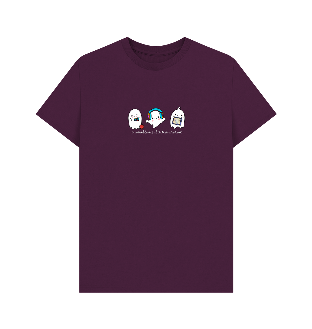 Purple Printed T-shirt Front