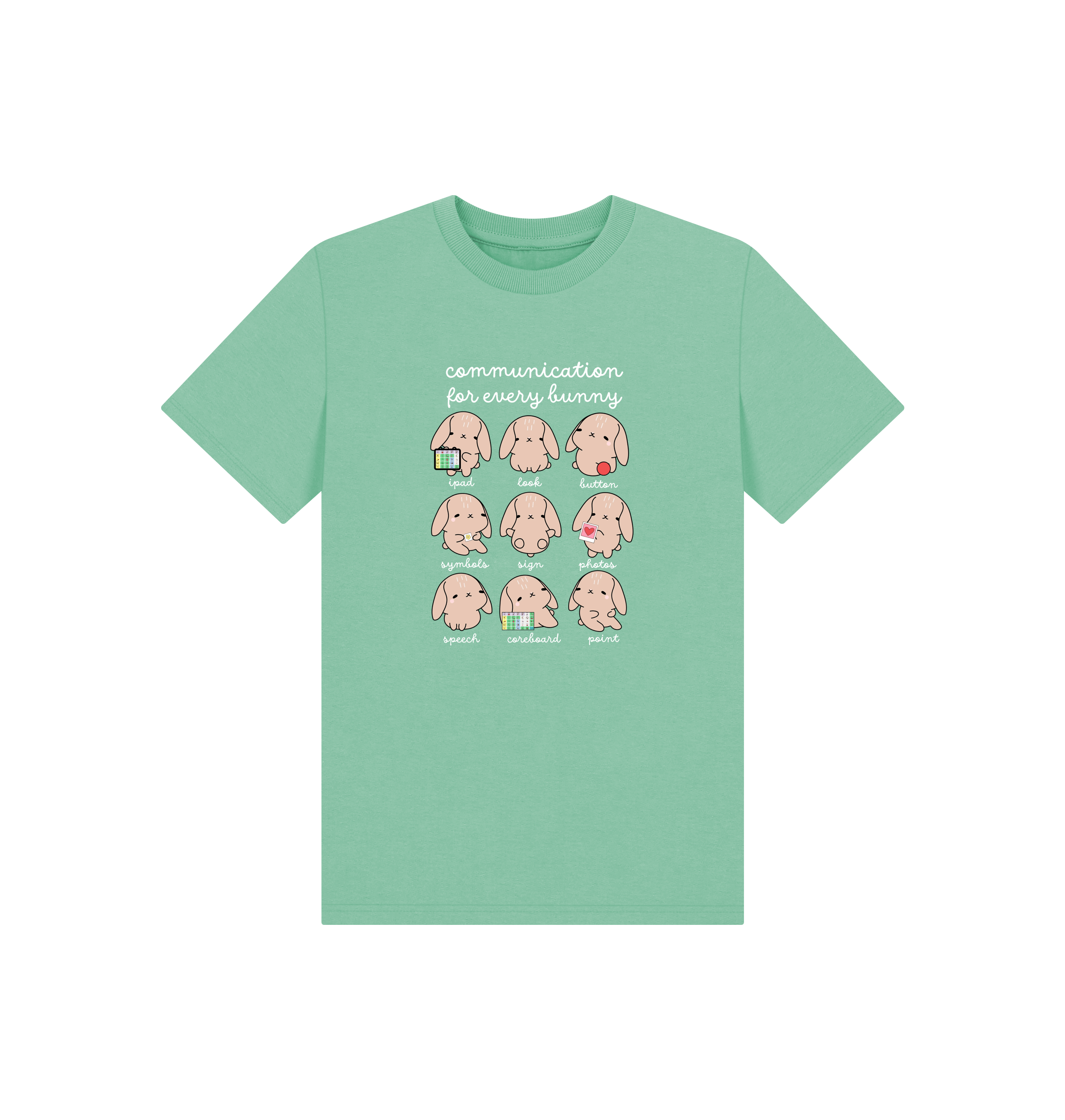 Peppermint Printed Kids T-Shirt Front