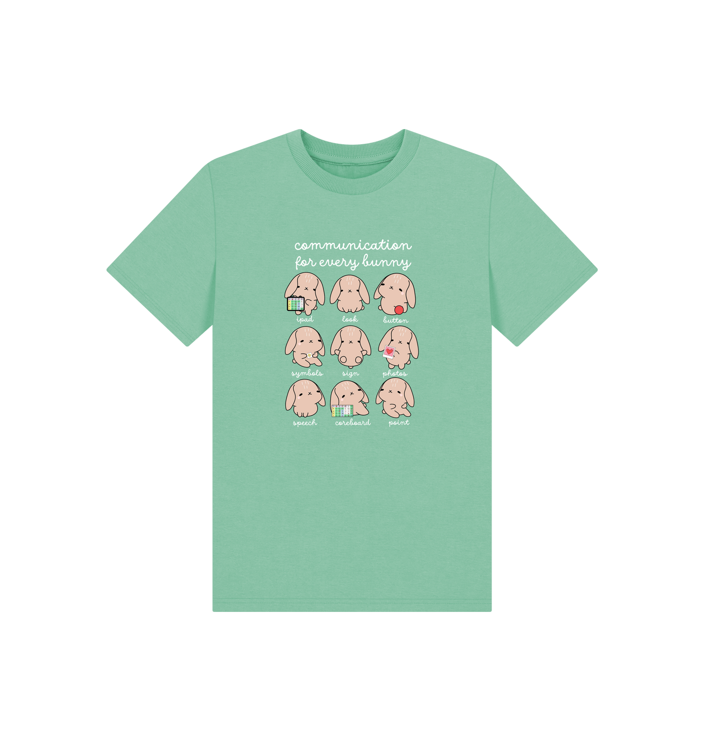 Peppermint Printed Kids T-Shirt Front