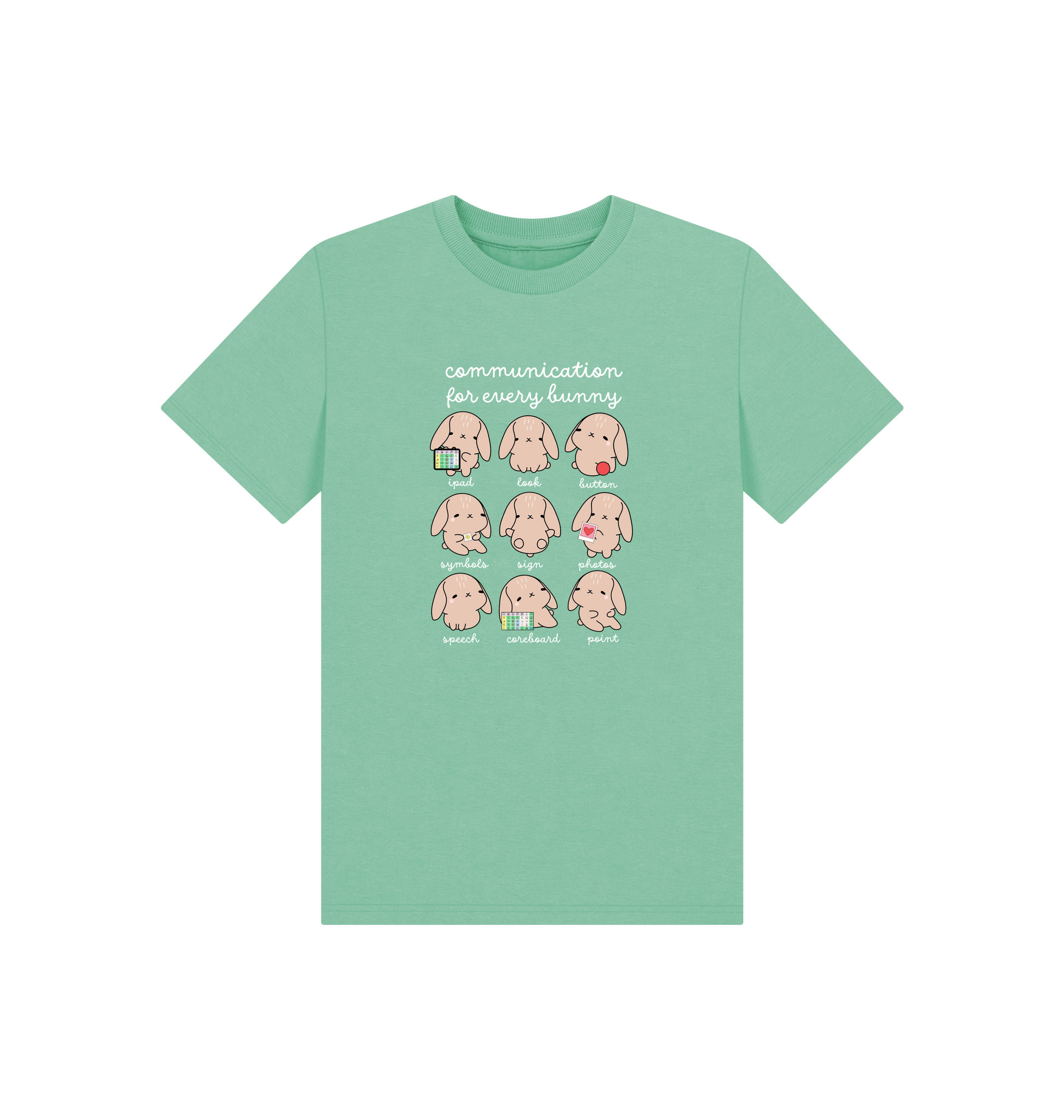 Peppermint Printed Kids T-Shirt Front