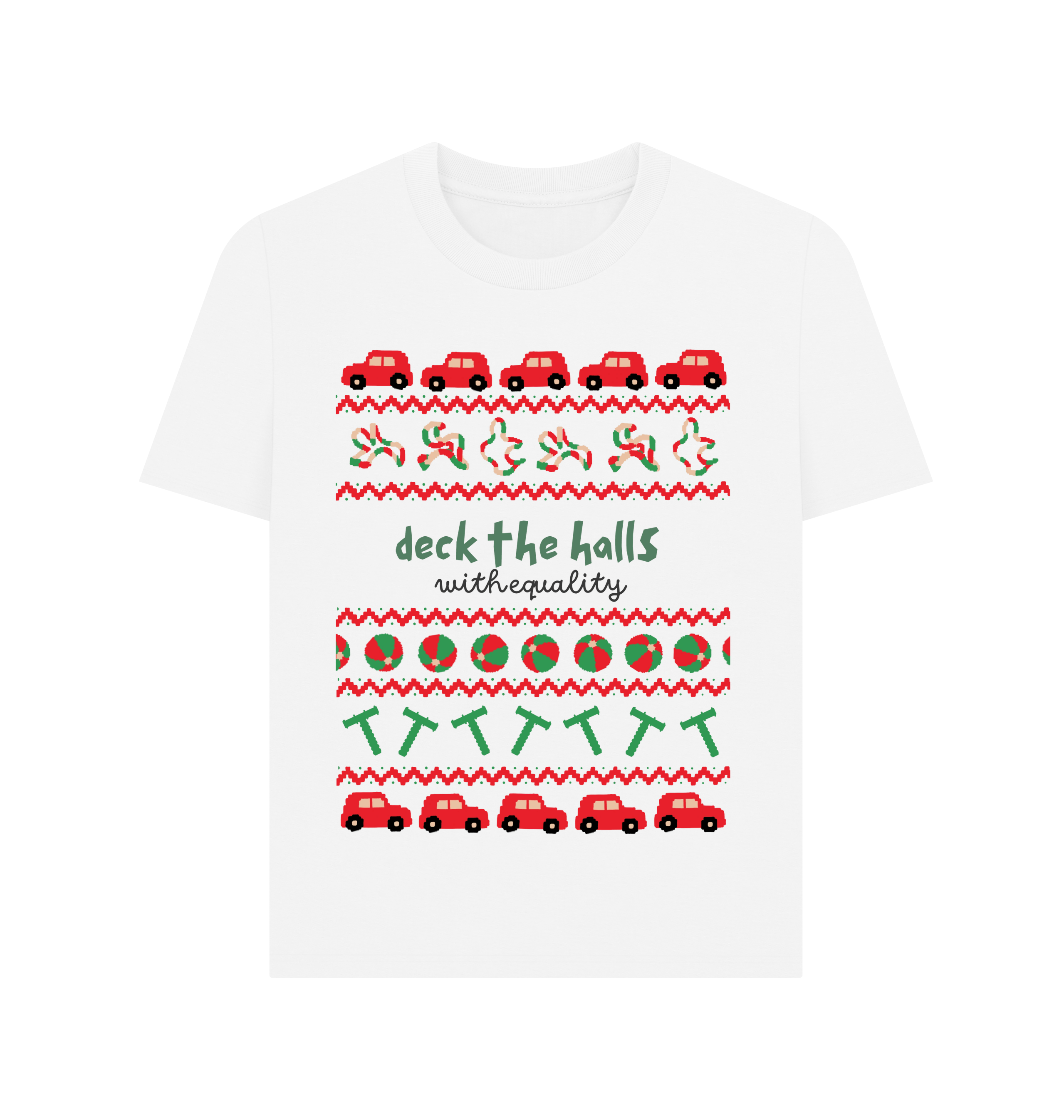 White Printed T-shirt Front