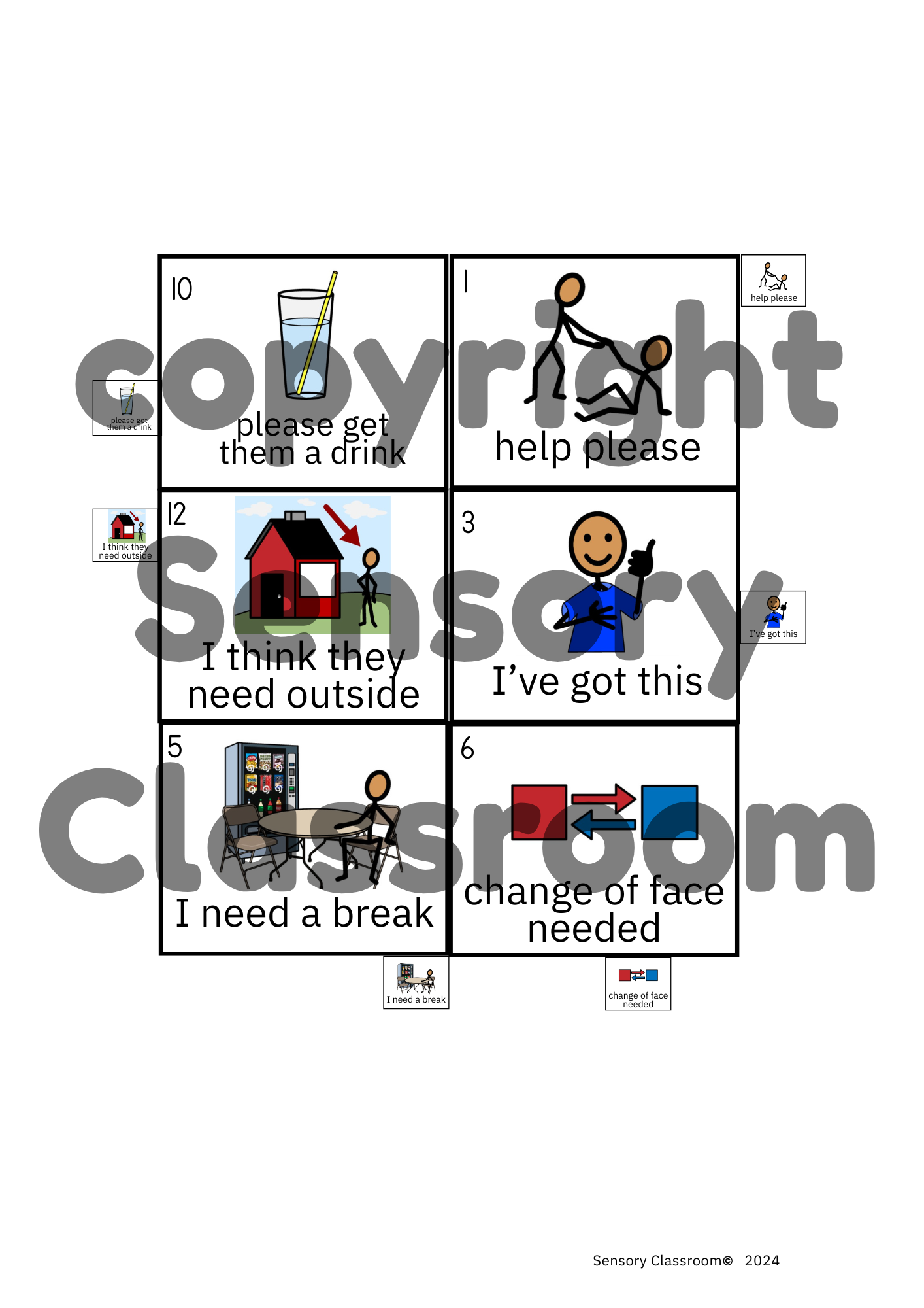 Tabbed Symbols Sets