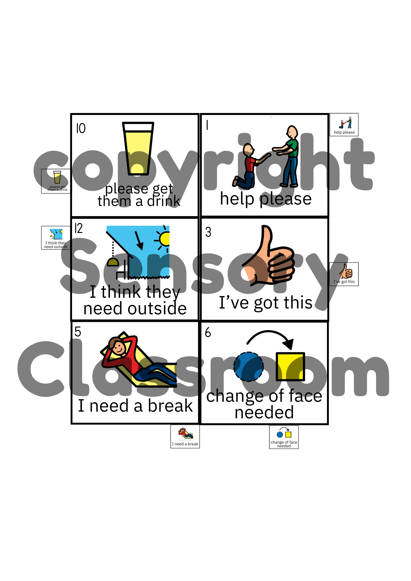 Tabbed Symbols Sets