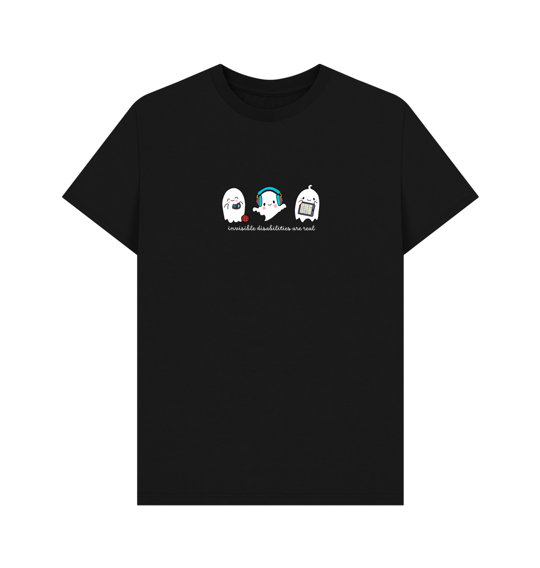 Black Printed T-shirt Front