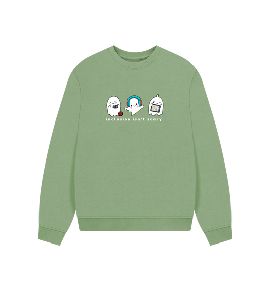 Sage Inclusion Isn't Scary Women's Oversized Sweater