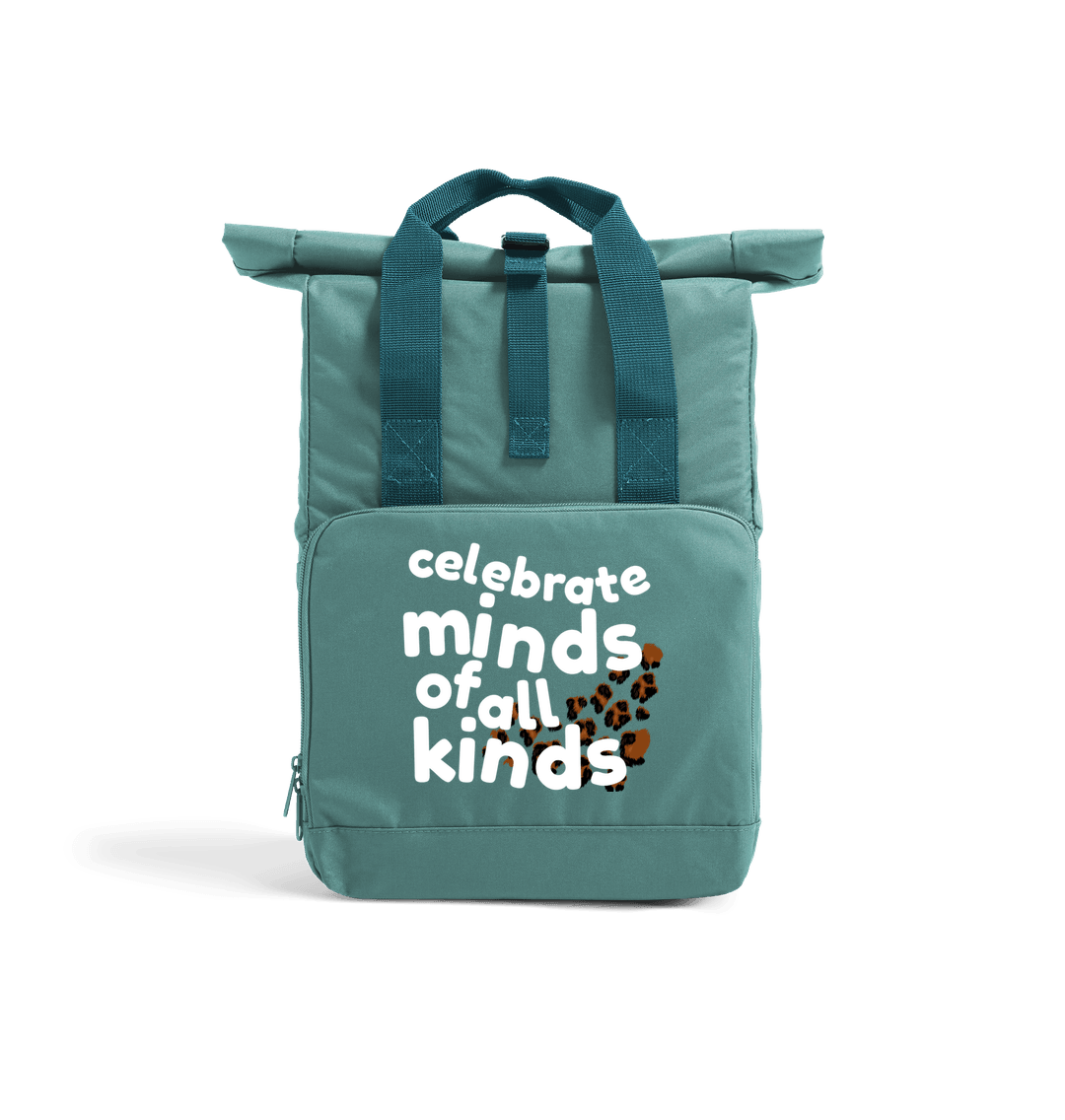 Sage Green Celebrate Minds of all Kinds Rucksack