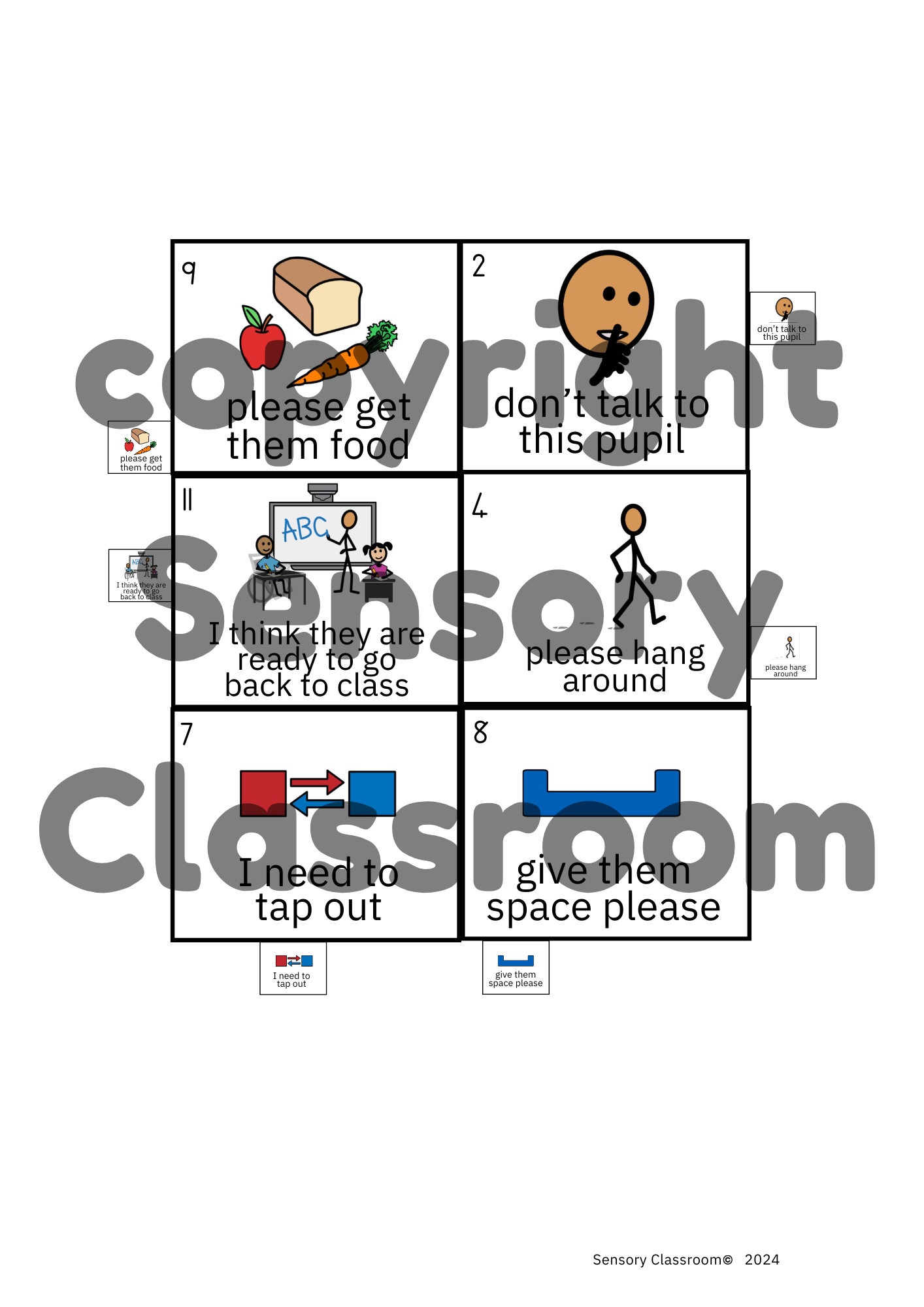 Tabbed Symbols Sets