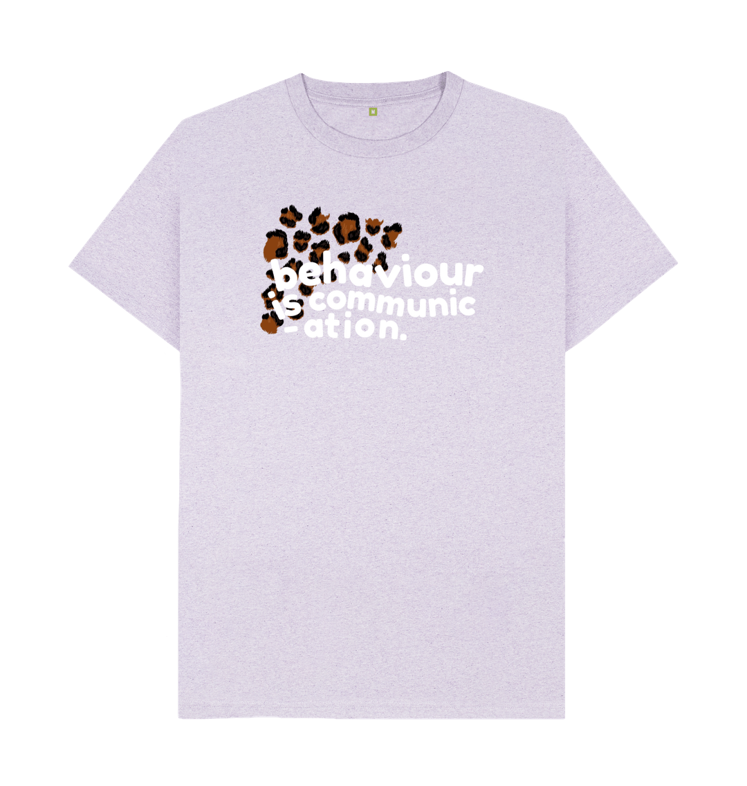 Light Purple Behaviour is Communication Men's Tee